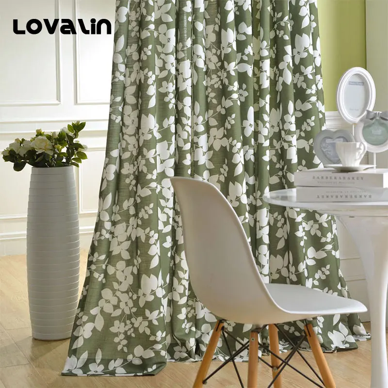Lovalin 1 Панель растений шторы Главная Гостиная декоративные Cortina Para Sala высокое