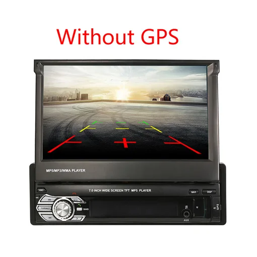 without GPS Универсальный 1din " автомобильный Радио Стерео Bluetooth Авторадио gps автомобильный мультимедийный плеер HD сенсорный экран AUX-IN MP3/FM/USB резервная камера - Цвет: without GPS