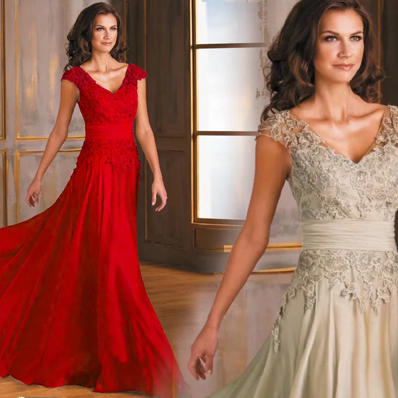 Vestido de noiva festa casamento кружевные вечерние платья с v-образным вырезом и аппликацией 2018