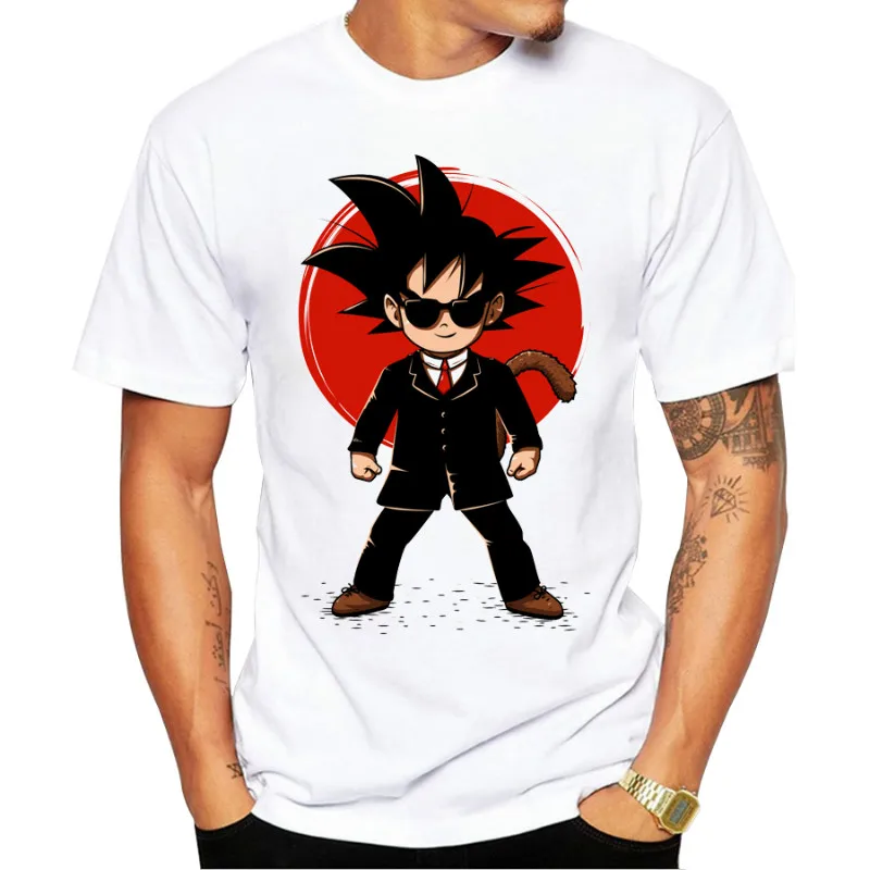 Dragon Ball футболка Для мужчин лето Z Супер сын Гоку Slim Fit Косплэй футболки аниме Homme |