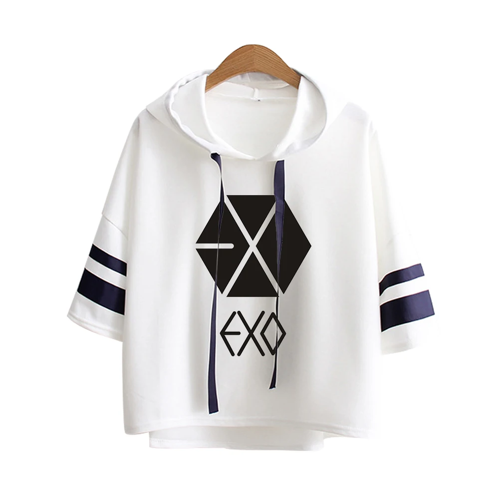 Exo 2019 love shot корейский стиль толстовки Свитшот одежда kpop kawaii летние женские