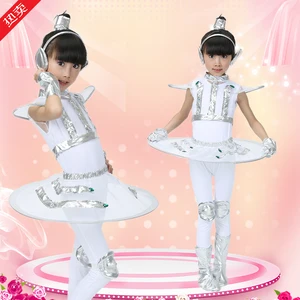 Детские костюмы, танцевальный робот-астронавт, представление, космическое танцевальное шоу, время для детей, одежда унисекс, Одежда для танцев