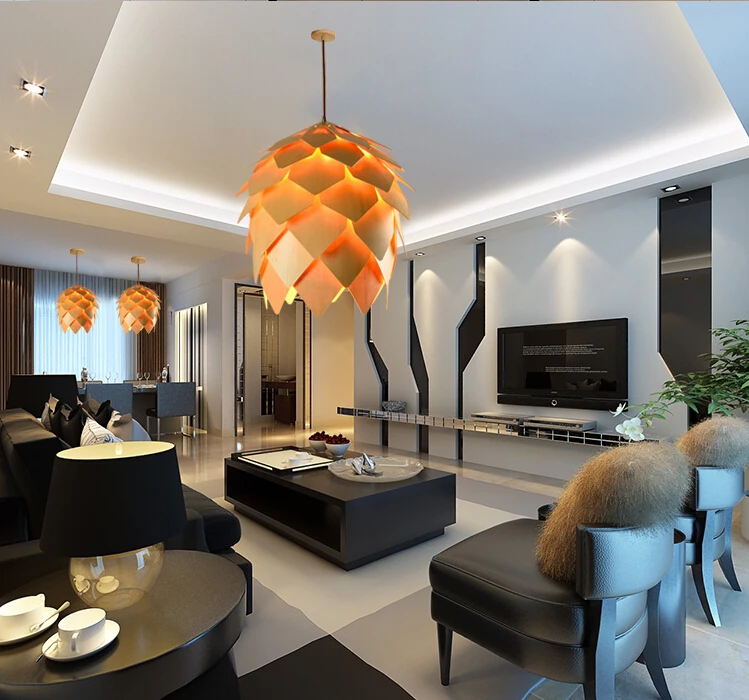 Подвесная лампа из соснового конуса для дома гостиной опт|pendant light lamp|lamp for homewood