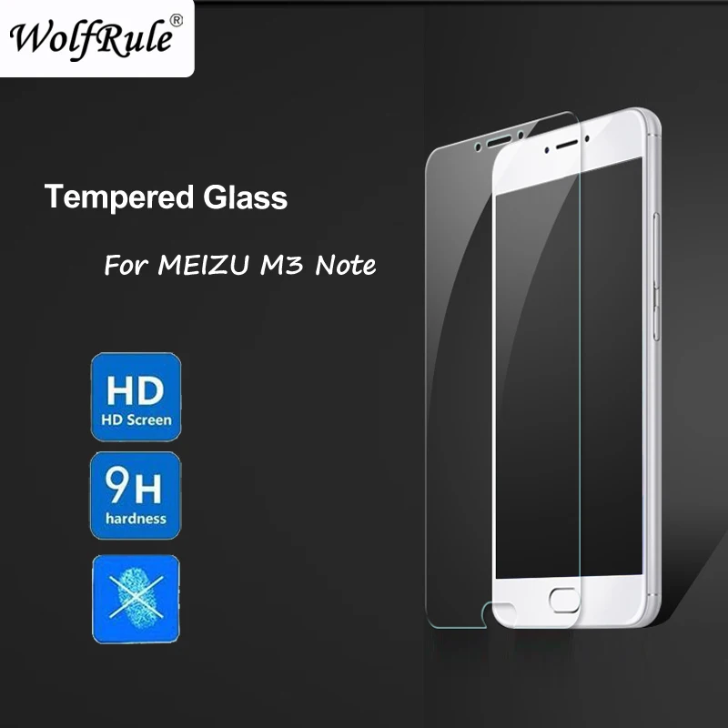 WolfRule 2 шт для стекла Meizu M3 Note защита экрана закаленное стекло стеклянная пленка