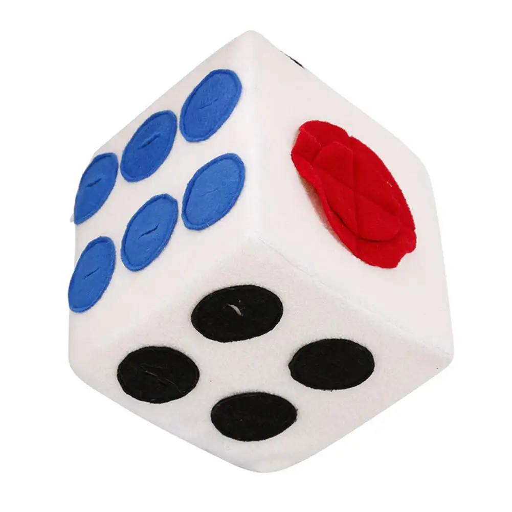 Dogs Plush Toys Colored Dice Shape Dolls Training Smell Pet Large Dog Puzzles Interactive Education | Дом и сад