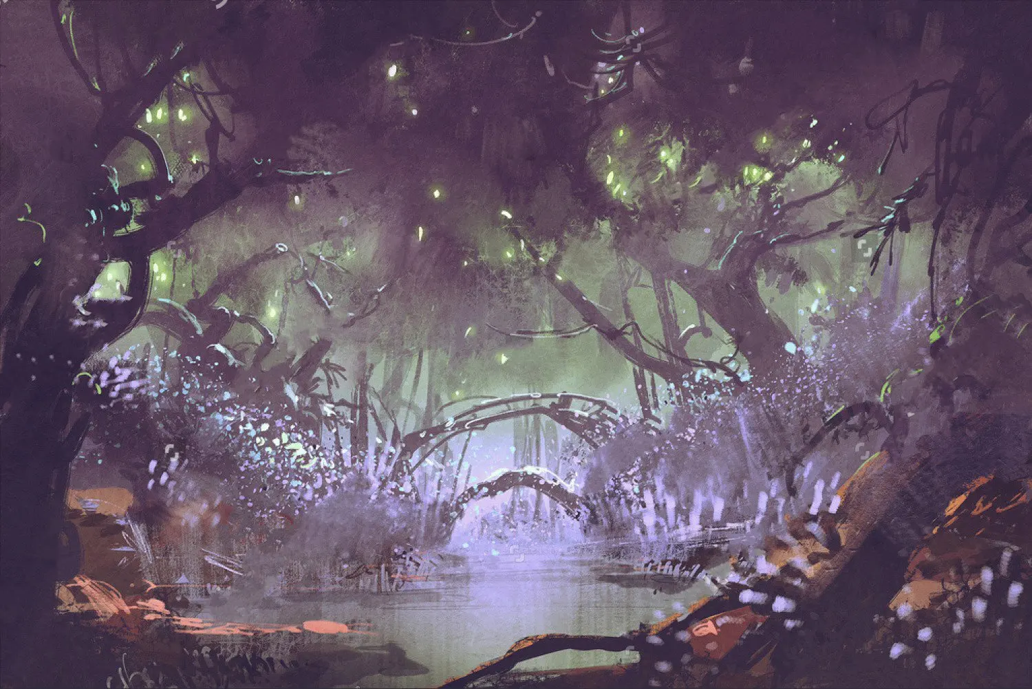 enchanted forest fantasy landscape backdrop High quality Computer print party photo studio background
enchanted forest fantasy landscape backdrop High quality Computer print party photo studio background