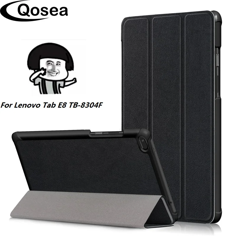 Qosea для lenovo Tab E8 TB 8304F Роскошный PU кожаный смарт чехол с подставкой планшет