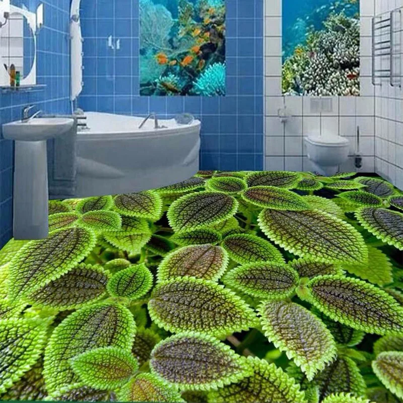 Пользовательские фото обои 3D стереоскопический зеленый пол настенная Гостиная