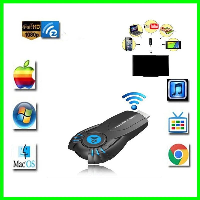 Ezcast палку android-мини-пк Miracast зеркало бросить ключ Wifi лучше чем Google Chromecast |