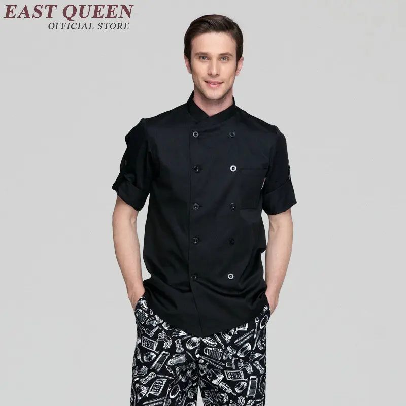 Обслуживание еды для мужчин Новое поступление куртка шеф повара Красный Белый