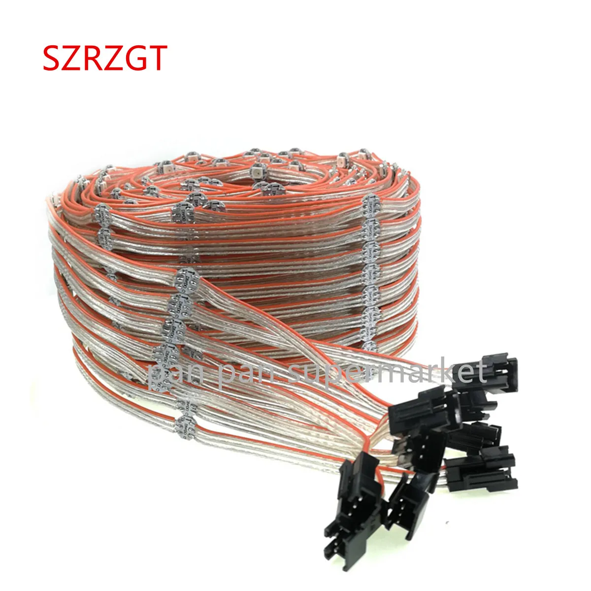 50-100PCS WS2812B LED Module String Panel Pre-soldered on Heatsink with 10CM Wire 5V WS2812 Built-in SMD5050 RGB Idividually | Лампы и