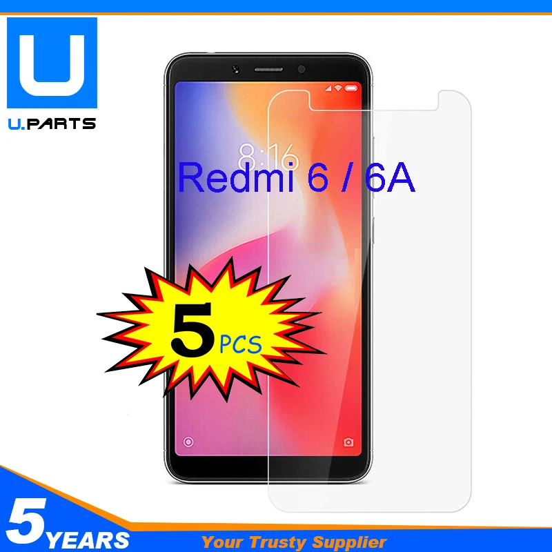 

5 шт./лот для Xiaomi Redmi 6 / 6A Redmi6 Redmi6A Закаленное стекло Защитная пленка