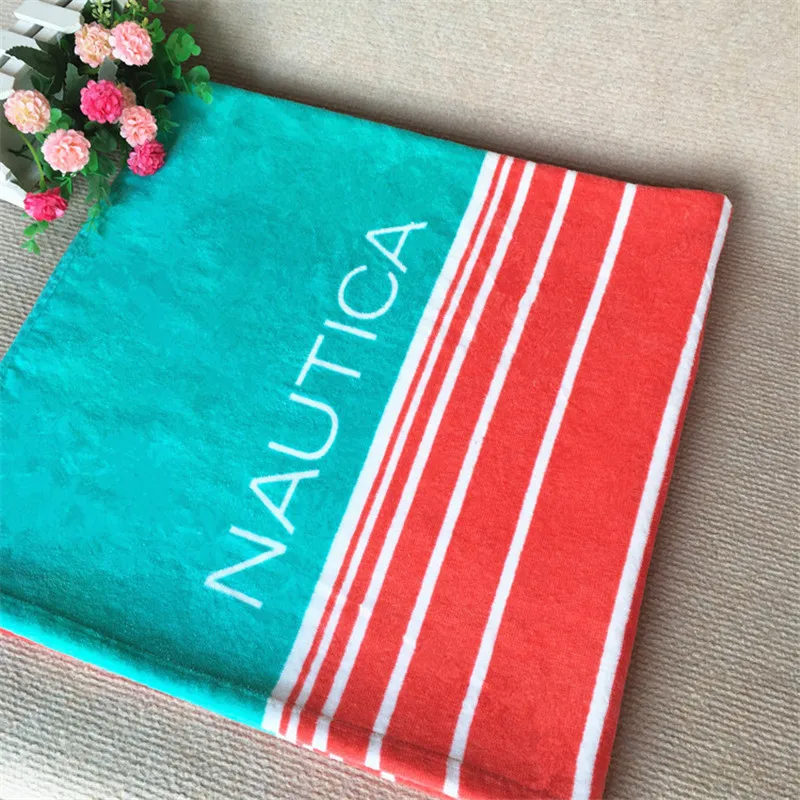 TATA Free Shipping Beach Towel 170*92cm 100% Cotton Swimwear Shower Absorbent Bath Gown Creative 2016 New Design | Дом и сад