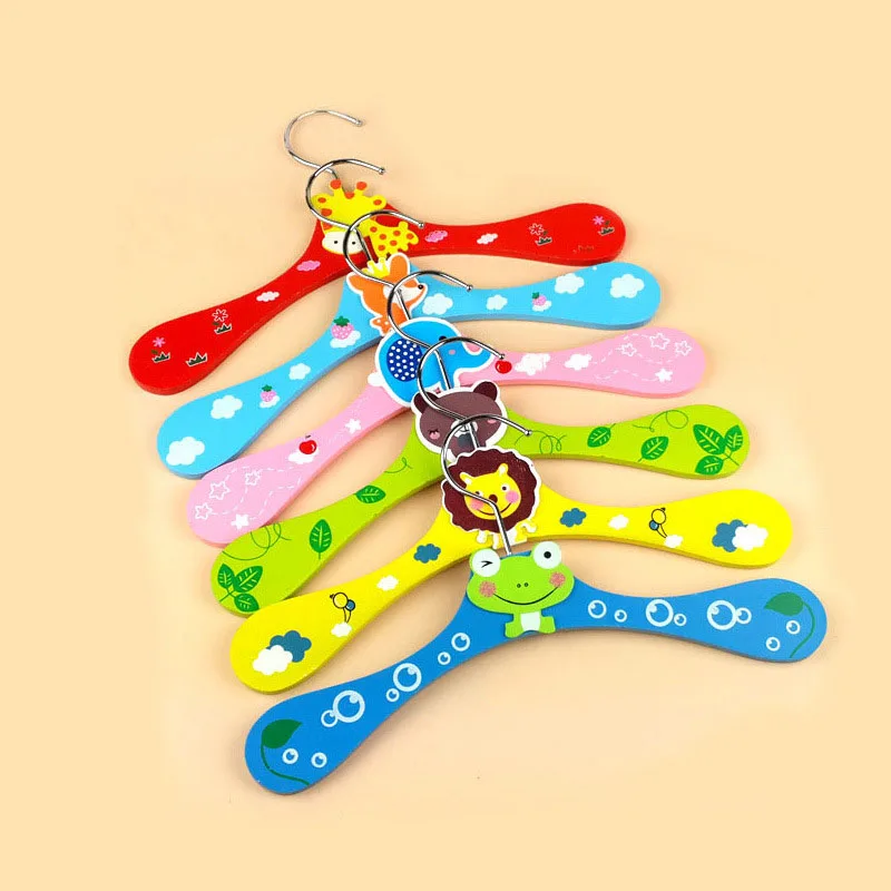 5 шт. деревянные вешалки для домашних животных милые одежды с мультяшным принтом