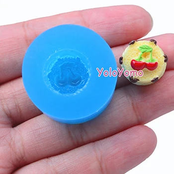 G186YL, G191YL, G205YL, G210YL торт с фруктовым силиконовой формы-торт ко дню рождения плесень миниатюрной еды, конфет форма для детского мыла из полимерной глины глина Ювелирная форма - Цвет: G205YL