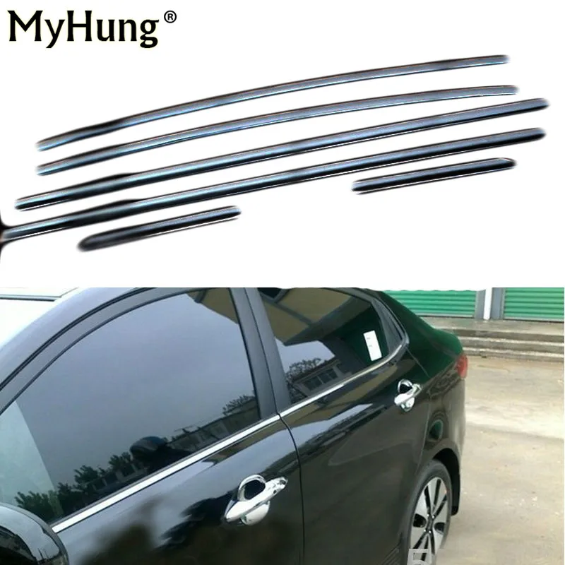 

Car-styling window trim cover stainless steel Exterior Chromium Styling decoration For FORD ECOSPORT 2013 2014 6pcs per set