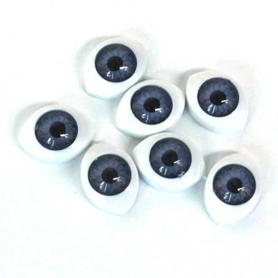 E 50PCS-8mm Не самоклеющиеся 50 шт. 8 мм reborn dolls Глаза Овальные Полые задние пластиковые глаза для кукольная маска DIY B глаза аксессуары для кукол - Цвет: E 50PCS-8mm
