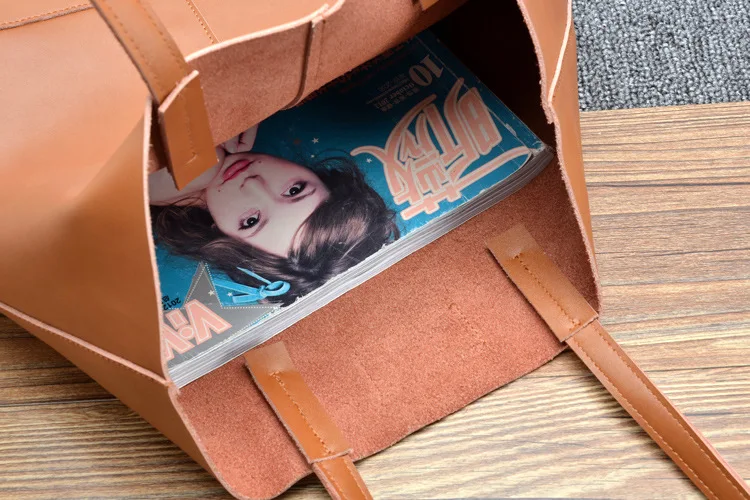 Сумка тоут женская из натуральной кожи саквояж на плечо большой вместимости в