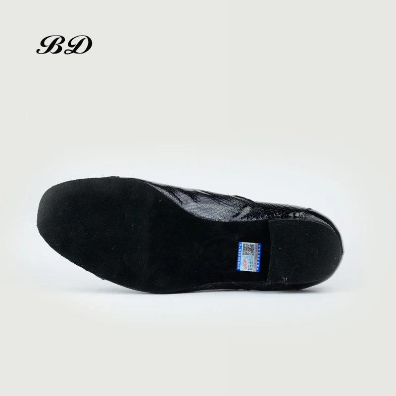 TOP BD Dance Shoes Ballroom MEN Latin Shoes Man Shoe BDDANCE 306-C Authentic Straight sole Import Genuine Leather Serpentine HOT