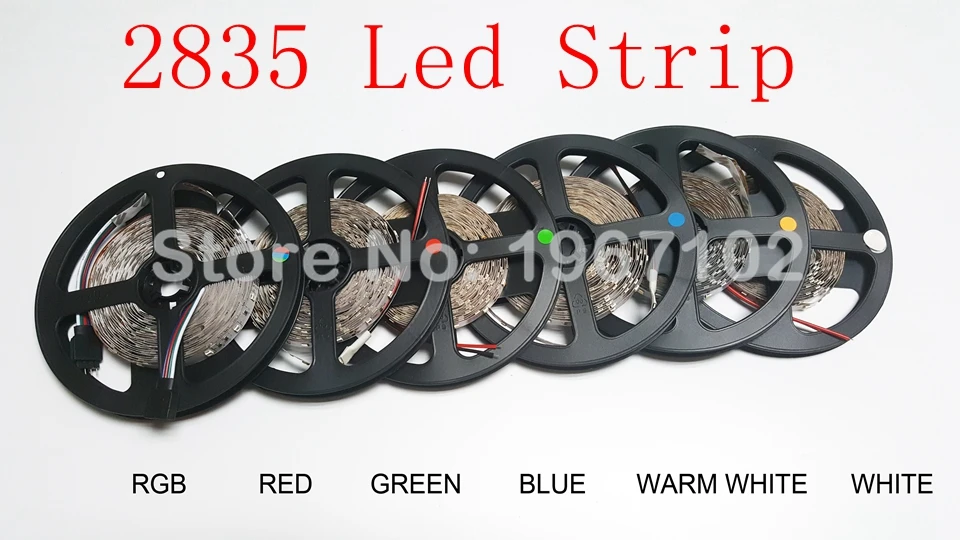 Высокая яркость 5 м Светодиодная лента 5630 5050 3528 SMD 60led/m без-Водонепроницаемый/водонепроницаемый гибкий RGB Чистый/теплый белый/красный/синий/зеленый