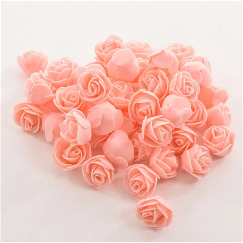 50 pcs Artificial Flower Head Handmade DIY Wedding Home Decoration Multi-use PE Foam Rose AB | Дом и сад