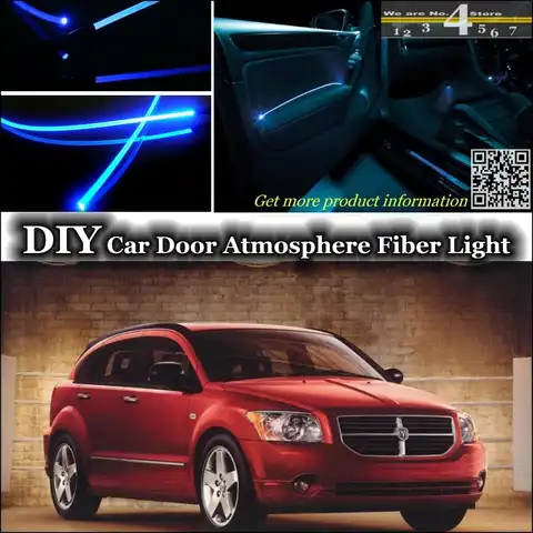 Для Dodge Caliber, настройка освещения салона, атмосфера, волоконно-оптический ленсветильник s, освещение внутренней дверной панели (не EL Light)