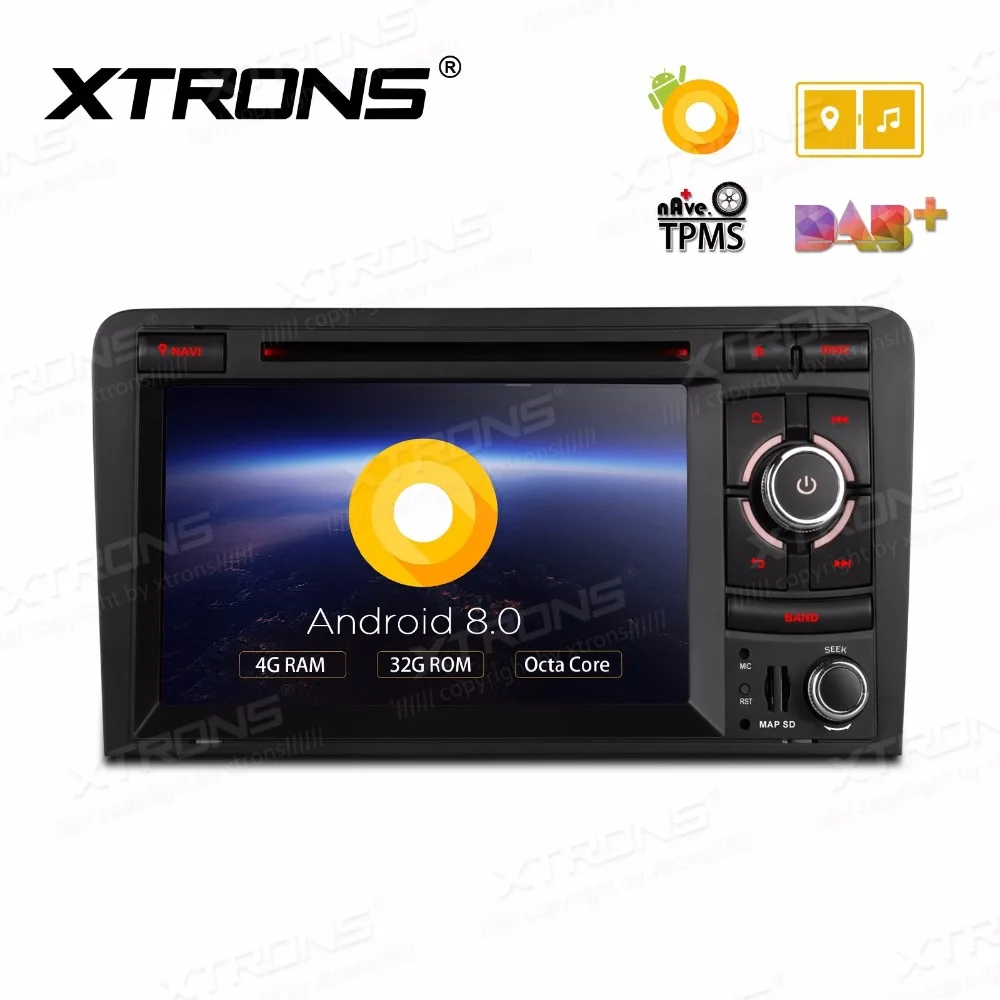 7 &quotAndroid 8 0 OS автомобильный DVD Мультимедиа GPS для Audi A3 2003 2012 и S3 2006 RS3 2011 с 4 Гб ОЗУ 32