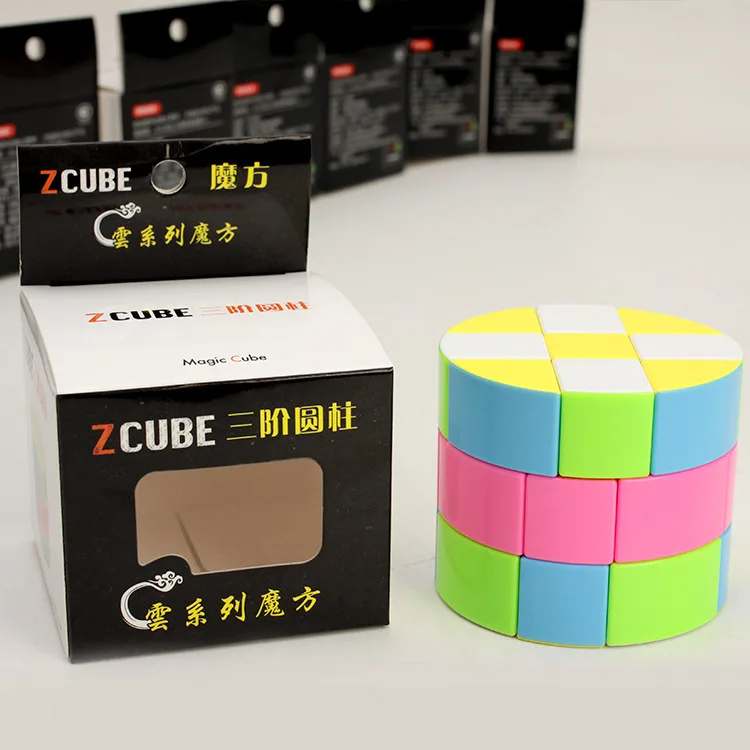 ZCUBE Cloud Series 3x3 цилиндр магический куб скоростной головоломка игрушка-красочный |