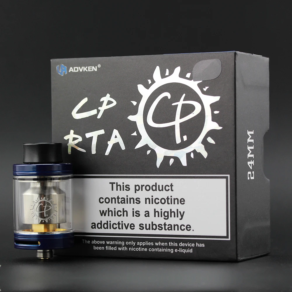 Оригинальный ADVKEN CP RTA бак 810 капельный наконечник 24 мм Одна Головка Катушки vape