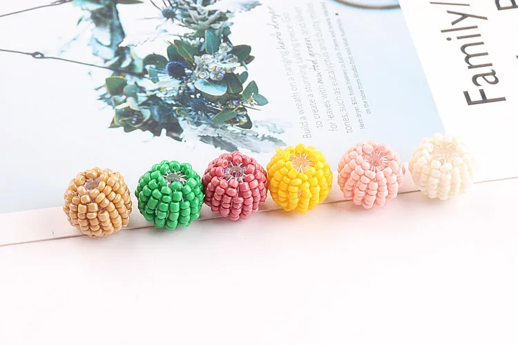 DIY handmade jewelry accessories flat beads preparation of perforated bead earrings pendant materials lucky | Украшения и