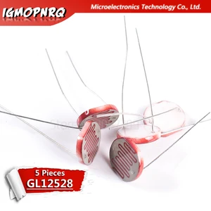 5 светильник т., светочувствительный резистор GL12528 12528, фоторезистор 12 мм, резистор, сопротивление LDR