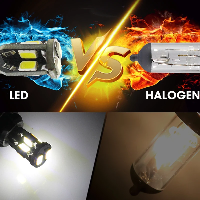 Hlxg 4 шт. T10 светодиодный лампы белого цвета 168 501 W5W светильник танкетке 10 SMD 5730