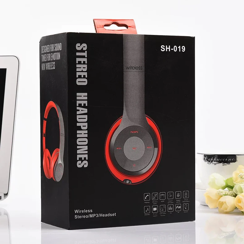 YUANGHANG Wireless Bluetooth Headphones with Mic NFC Sport Headset Stereo Earphone Support TF Card for Phone Computer | Электроника