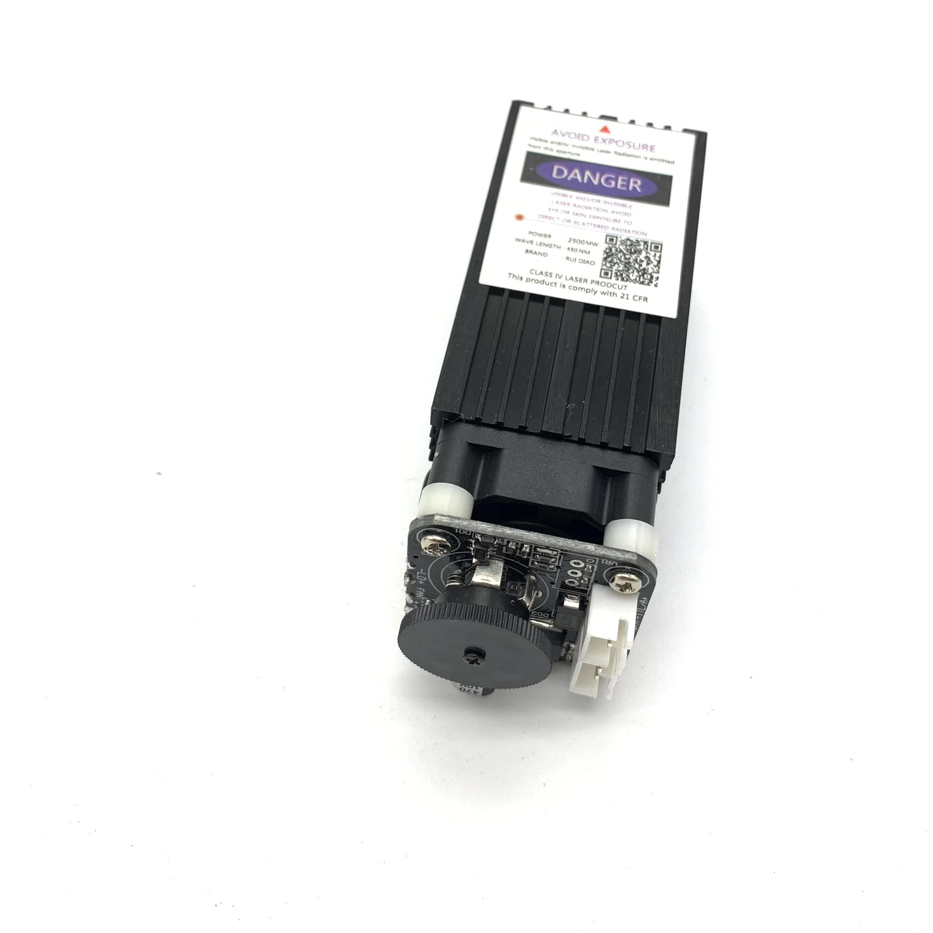 Бесплатная доставка синий лазерный модуль высокой мощности 450нм 2500 мвт 12 В с TTL