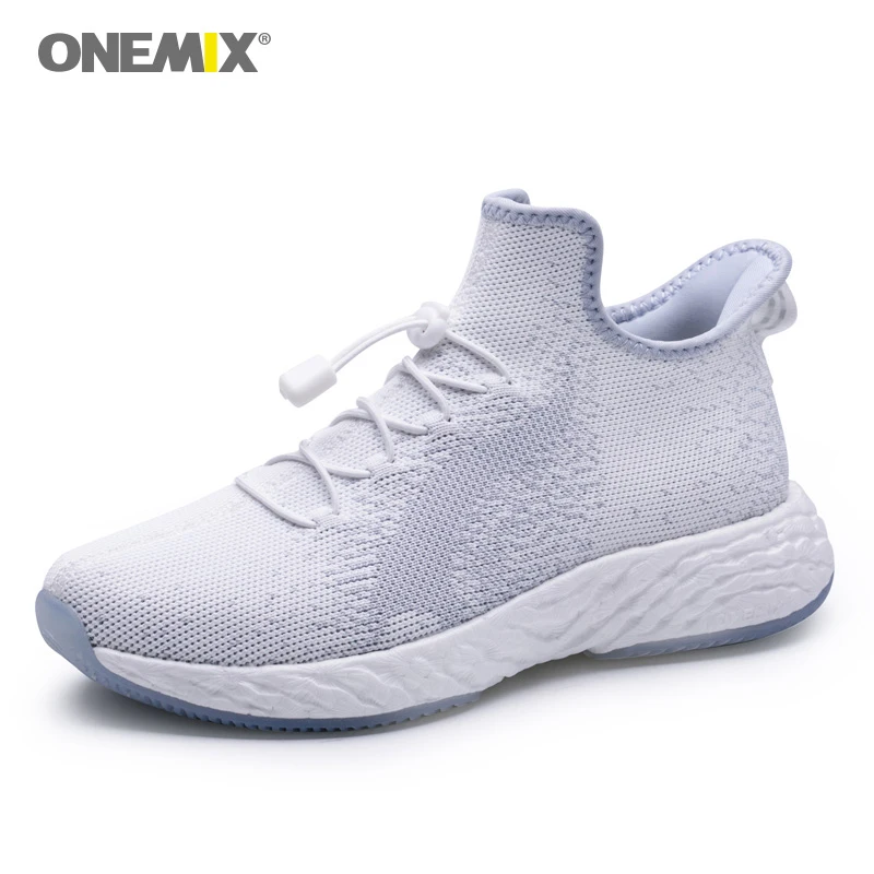 ONEMIX New Couples Running Shoes Breathable Sports Simple Sneakers Light Slip-on Athletic Sneaker Women Flats Men Jogging | Спорт и