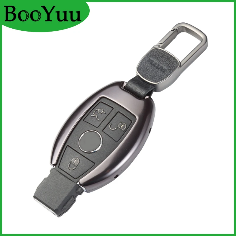 Booyuu алюминиевый сплав дистанционный ключ чехол для автомобиля Mercedes-Benz A B C E S R V GL ML