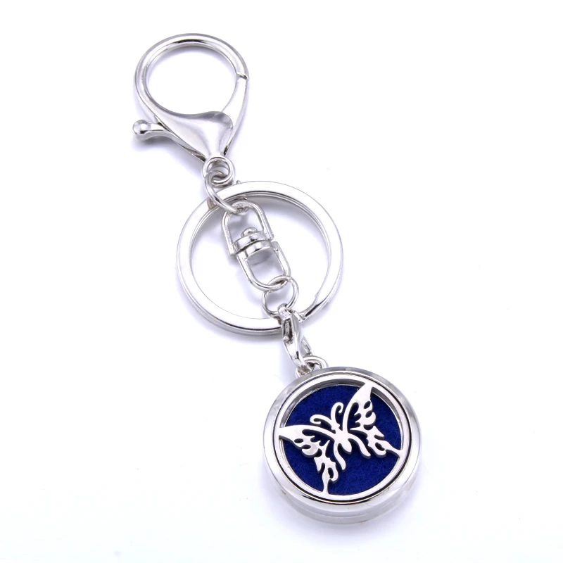 Брелок для ароматерапии из нержавеющей стали в форме сердца диффузор духов