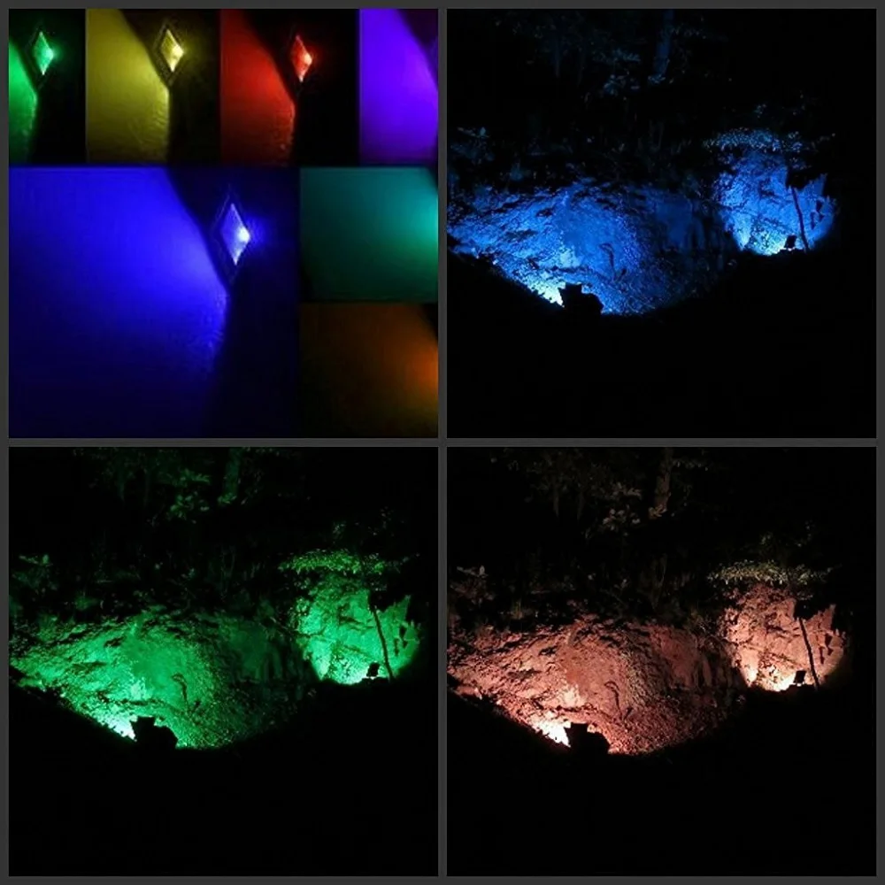 Светодиодный прожектор уличный светильник RGB 10 Вт 20 30 50 ручная сборка