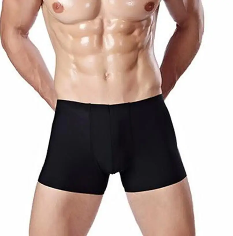 Шелк Нижнее Бельё для девочек Для мужчин пикантные Мужские экзотические боксёры