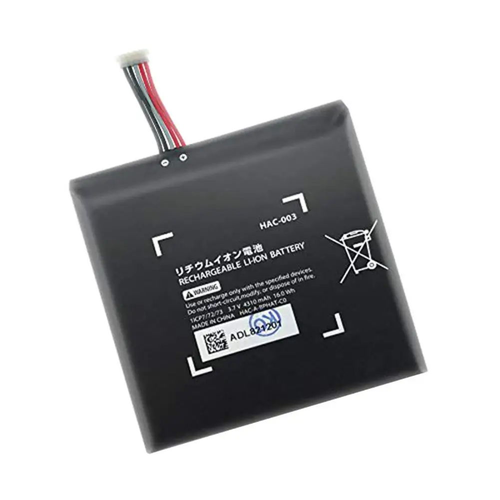 Литий ионная аккумуляторная батарея 4310mAh для консоли переключателя Nitendo 3 7 V