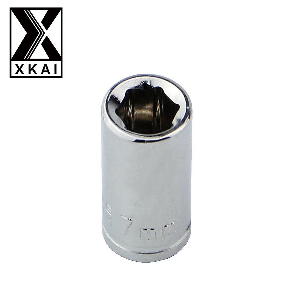 XKAI 1/4 &quot7 мм торцевой ключ с метрической головкой Набор торцевых головок болт