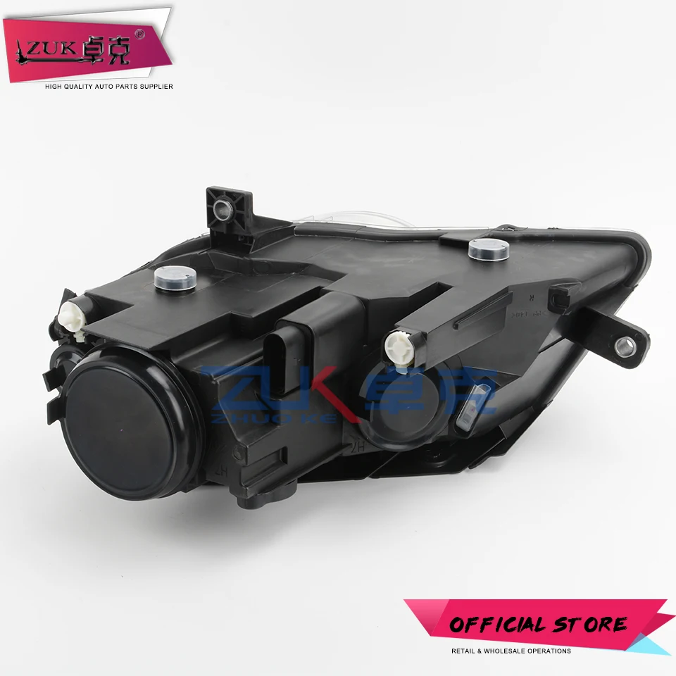Передняя фара ZUK, головной светильник в сборе для VOLKSWAGEN PASSAT B6, MAGOTAN B6 2006, 2007, 2008, 2009, 2010, налобный светильник, галогенная лампа