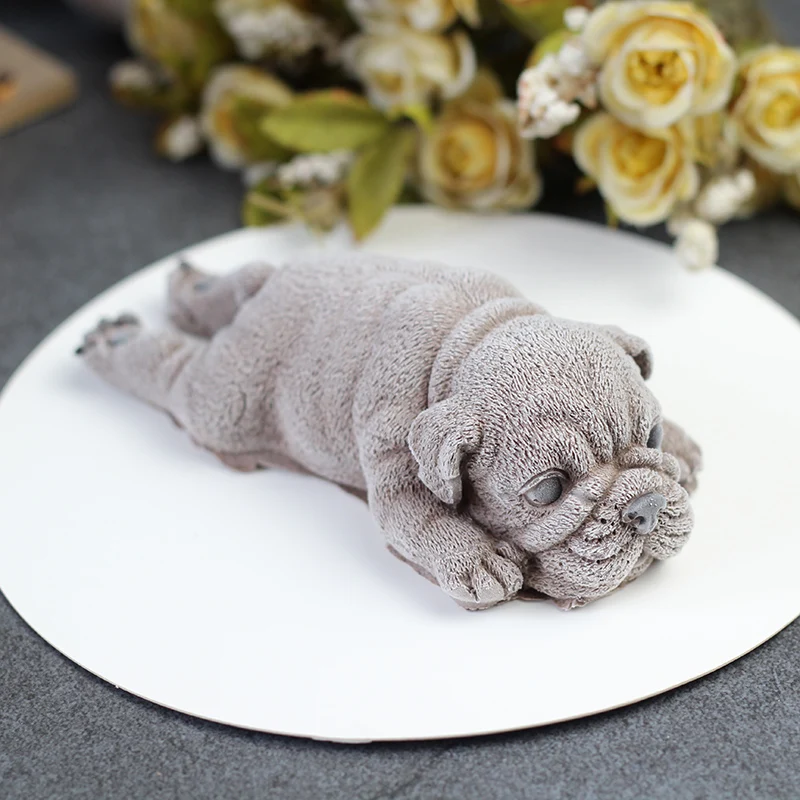 3D Shar Pei Dog Silicone форма для выпечки пуддинг мороженое мусс инструменты