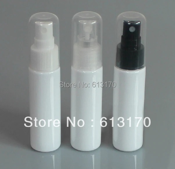 

30ml white plastic spray bottles1 OZ mist sprayer bottle, perfume bottle full cover Travel refillable Container Free shipping