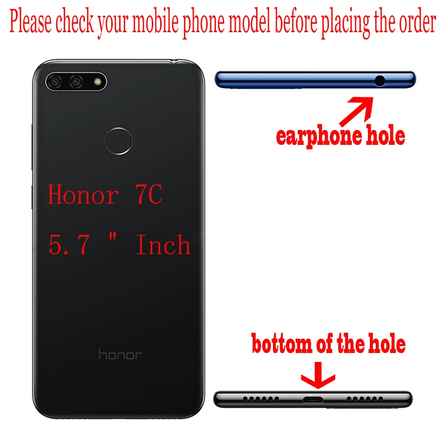 Чехол для Huawei Honor 7C, 5,7 дюйма, Мягкий ТПУ силиконовый бампер, Honor 7C, чехлы для Huawei Honor 7C AUM-L41, чехол для телефона, задняя крышка K