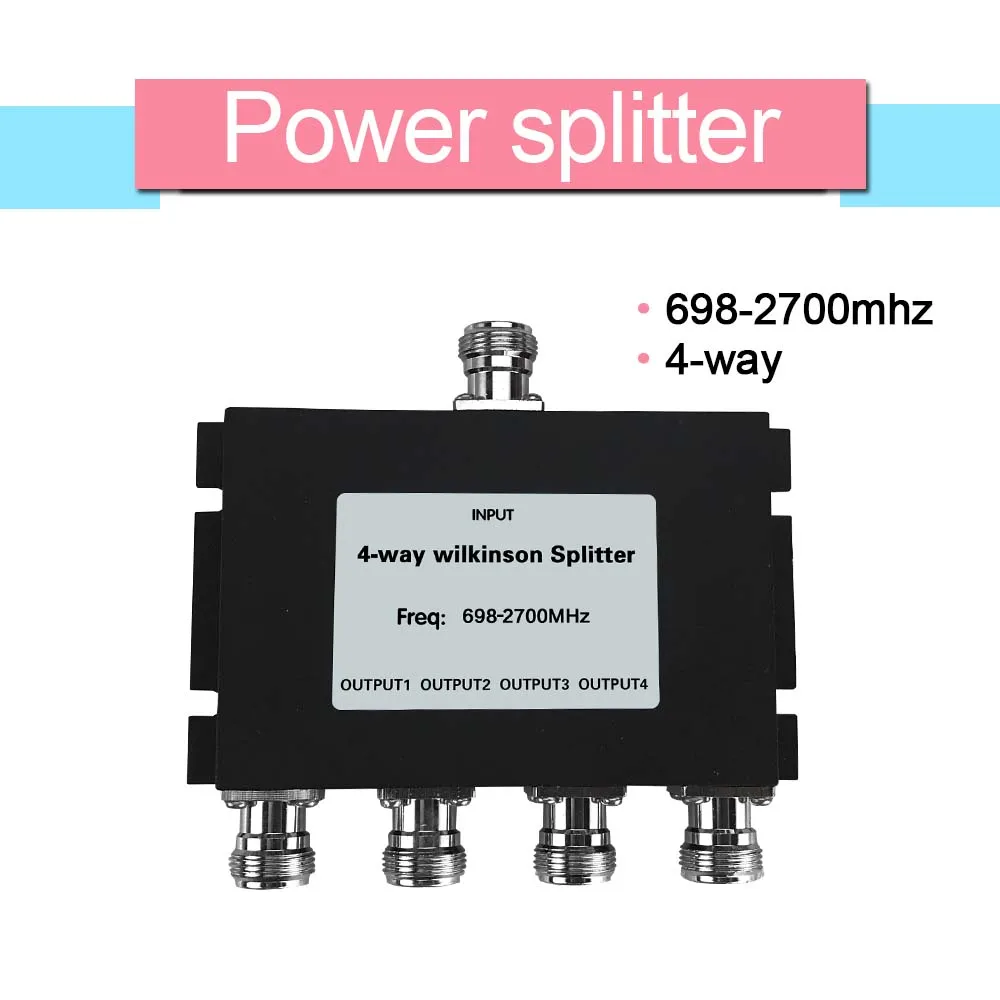 698mhz-2700mhz 4 way Power Splitter DividerMicro-Strip For 2G 3G 4G Mobile Phone Signal Booster / Cellphone Amplifier | Мобильные