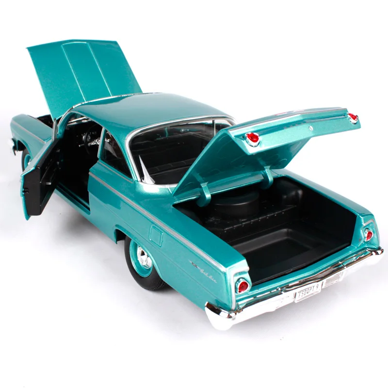 Maisto 1:18 1962 chevrolet bel air синий автомобиль литья под давлением 290*105*82 мм роскошные модели классических машин старый автомобиль игрушка Коллекционирование для мужчин 31641