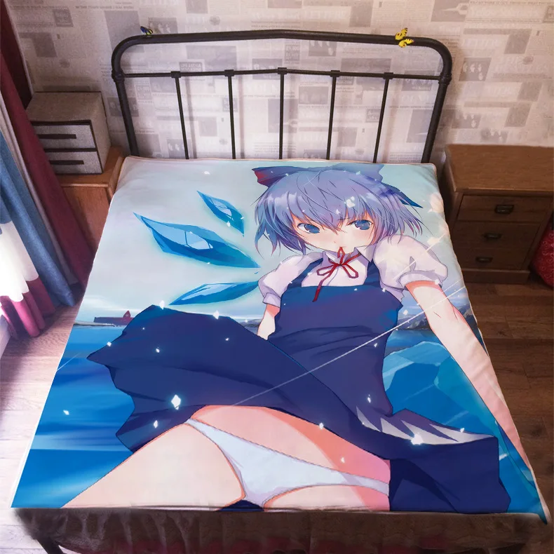 120*200 см японское аниме TouHou проект фланелевое одеяло на кровать Mantas банное