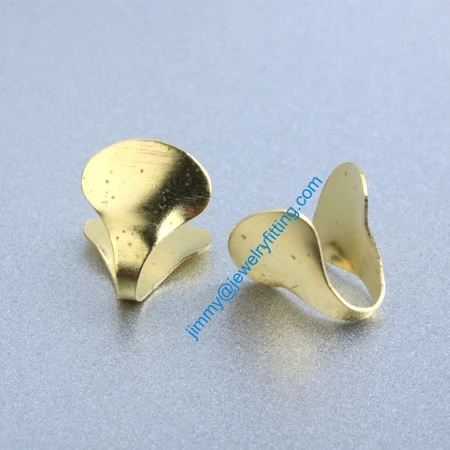 2013 jewelry findings Base metal foldover crimps Chain end caps for chain welding die struck shipping free