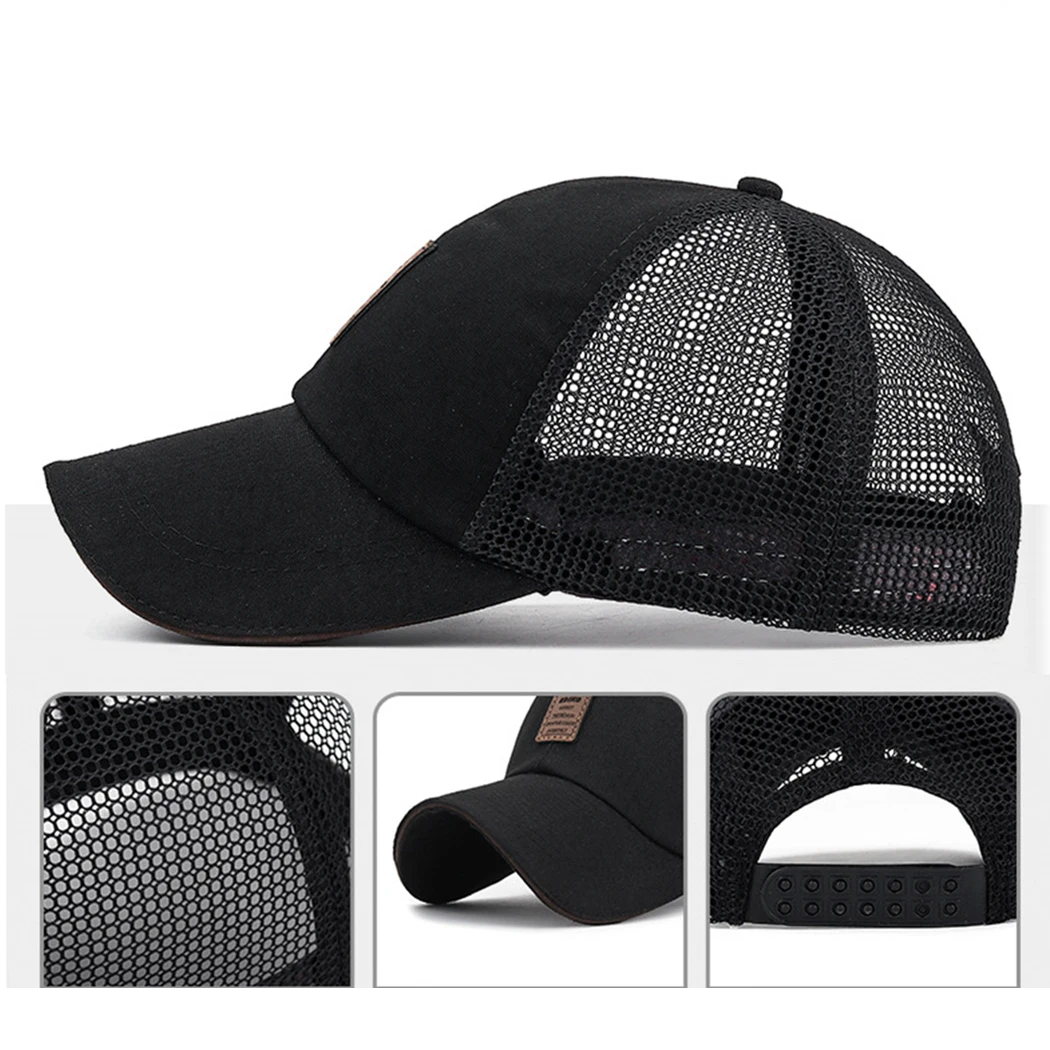 Летние бейсболки мужские и женские сетчатые дышащие мужская шляпа Snapback